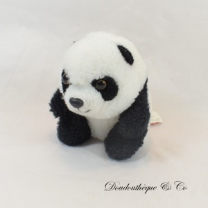 Peluche panda ZOOPARC BEAUVAL blanc et noir Zoo 12 cm