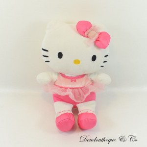 Abito tutù HELLO KITTY JEMINI in peluche e fiocco rosa 26 cm