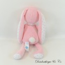 Bunny plush TEX BABY pink silver stars 29 cm