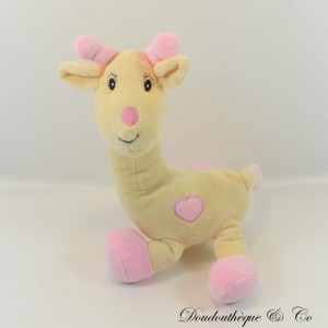 Giraffe Plüsch ARTHUR UND LOLA BEBISOL Gelb 30 cm