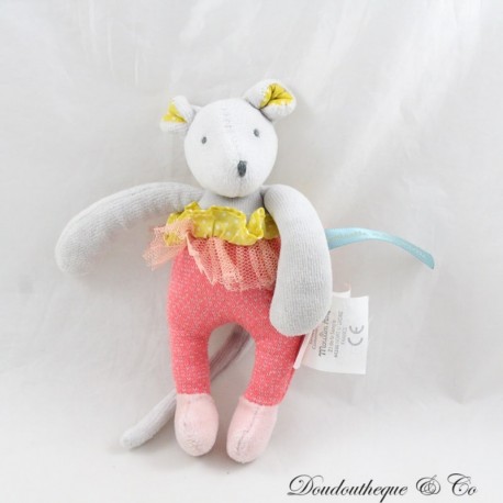 Kleine Plüschmaus MOULIN ROTY Mademoiselle und Ribambelle rosa Tutu 15 cm Kleine Plüschmaus MOULIN ROTY Mademoiselle und Ribambelle rosa Tutu 15 cm