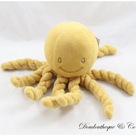 Octopus cuddly toy NATTOU Octopus mustard