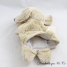 Cuddly toy dog puppet WITH SYCAMORE beige