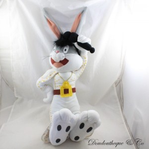 Grande peluche XL lapin Bugs Bunny LOONEY TUNES en tenue de Elvis Presley 60 cm