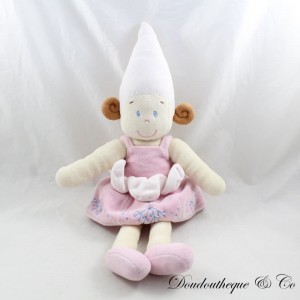 Peluche fée NICOTOY Kiabi rose chapeau pointu