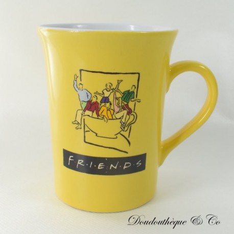 Freunde Becher LIPTON Gelber Becher Tee Charaktere und Riesenbecher TV-Serie Keramik Freunde Becher LIPTON Gelber Becher Tee Charaktere und Riesenbecher TV-Serie Keramik