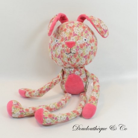 Plüschkaninchen DPAM Baby Rosa Blumen Lange Beine von gleich bis gleich 35 cm Plüschkaninchen DPAM Baby Rosa Blumen Lange Beine von gleich bis gleich 35 cm