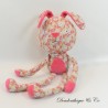 Plush Rabbit DPAM Baby Pink Floral Long Legs From Same to Same 35 cm