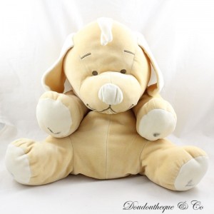 Peluche vintage chien BENGY beige 45 cm