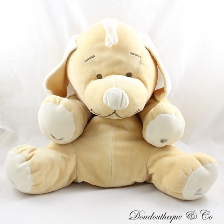 Peluche vintage chien BENGY beige 45 cm