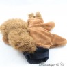 Eichhörnchen Puppe Plüsch FNAC Junior Beleduc brauner Handschuh 20 cm