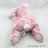 Coniglietto di peluche Creations Dani rosa bianco sulla pancia 28 cm