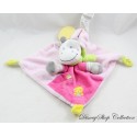 Flat cuddly toy cow NICOTOY pink chick teether 21 cm