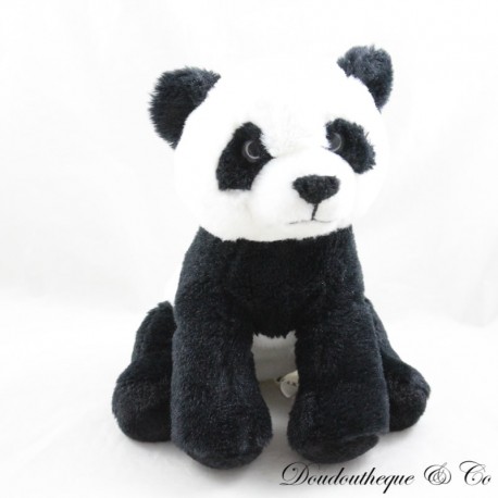 Panda plush MAX & SAX white black
