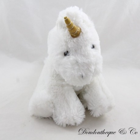 MAISONS DU MONDE unicorn plush in golden white