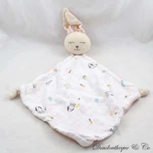 Flat cuddly toy rabbit SIMBA TOYS swaddle pink fabrics diamond dog carrot rabbit 42 cm