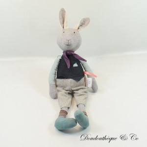 Plush The Late Rabbit MOULIN ROTY Once Upon a Time Grey 40 cm