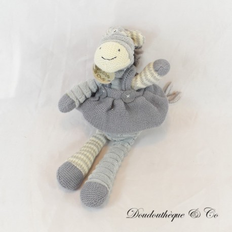 Plush Donkey STORY OF A GREY DONKEY Les Fripons HO 2008 25 cm Plush Donkey STORY OF A GREY DONKEY Les Fripons HO 2008 25 cm