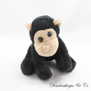 Monkey plush PETJES WORLD black brown