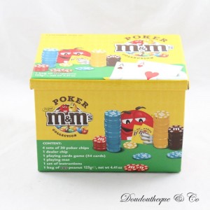 M&M'S Poker Set Collectible Game Poker Texas Hold em Box Cards Chips