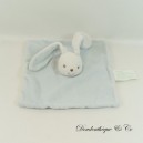 Flaches Kuscheltier Hase KIMBALOO La Halle quadratisch hellblau 20 cm