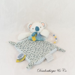 Flaches Koala Kuscheltier KUSCHELTIER UND FIRMA Rassel Yoka die kleinen blauen Koala Blätter 23 cm