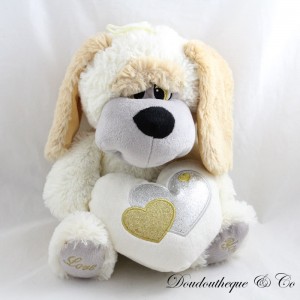 Peluche chien TOY'S COMPANY coeur Love You
