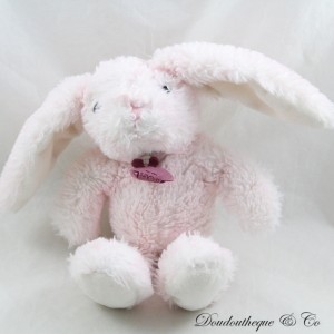 Fluffy Rabbit Plush Fluffy Rabbit Pink White HO2734 25 CM