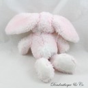 Fluffy Rabbit Plush Fluffy Rabbit Pink White HO2734 25 CM