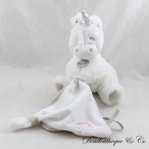 Unicorn handkerchief cuddly toy BABY NAT' rainbow white