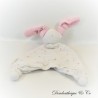 PEPPA Flat Rabbit Cuddly Toy, White and Pink, Organic Cotton, Organic, 27 cm