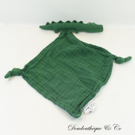 Flaches Kuscheltier Krokodil LIEWOOD Swaddle loddge grün 33 cm Flaches Kuscheltier Krokodil LIEWOOD Swaddle loddge grün 33 cm