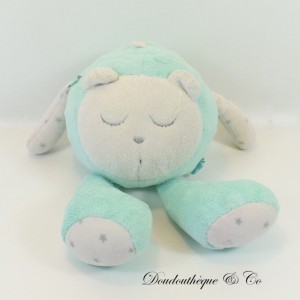 Peluche sonoro orso MYHUMMY My hummy menta verde bianco rumore 25 cm