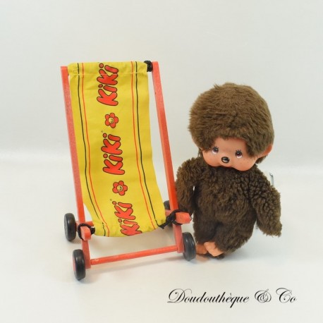 Möbel Liegestuhl + Plüsch KIKI Monchichi sekiguchi Vintage 21 cm Möbel Liegestuhl + Plüsch KIKI Monchichi sekiguchi Vintage 21 cm