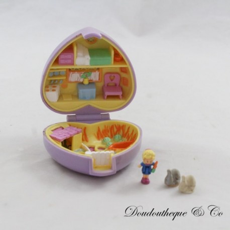 Box Polly Pocket Heart BLUEBIRD Pretty Bunnies Pet Parade