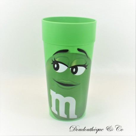 Gobelet publicitaire M&M's WARNER BROS Vert  plastique 2013