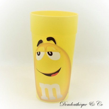 Gobelet publicitaire M&M's WARNER BROS Jaune plastique 2013