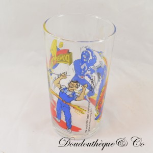 Power Rangers AMORA Blau Ranger Billy Glass Vintage 1994 11 cm
