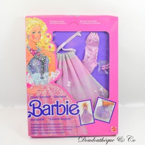 Vintage 1986 Barbie Bambola Vestiti MATTEL Gioielli Segreti Diamante Romantik Ref 1860