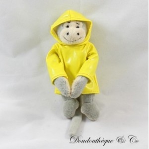 Mini Monkey Plush Popi PRODIMPOR Leo and Popi Yellow Waxed Coat 13 cm