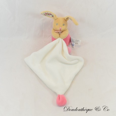 Kaninchen Taschentuch Kuscheltier BABY NAT' Poupi rosa beige Blumen BN0611 30 cm Kaninchen Taschentuch Kuscheltier BABY NAT' Poupi rosa beige Blumen BN0611 30 cm