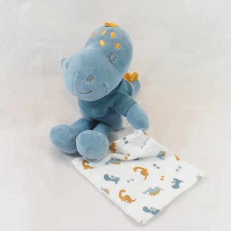 AUCHAN grünes Dinosaurier-Taschentuch Kuscheltier 30 cm AUCHAN grünes Dinosaurier-Taschentuch Kuscheltier 30 cm