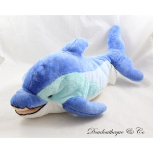 Peluche dauphin TOYS R US bleu vert d'eau Toys'r'us 45 cm
