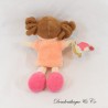 Brünette Puppe Kuscheltier DOUDOU ET COMPAGNIE UNICEF Les Demoiselles D2465 18 cm