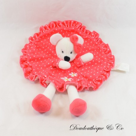 Maus Flache Decke KIMBALOO Rotes Kleid mit weißen Tupfen 30 cm Maus Flache Decke KIMBALOO Rotes Kleid mit weißen Tupfen 30 cm