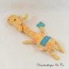 Halbflaches Giraffen-Kuscheltier DPAM Du Pareil au Même Girafe Gigi orange 33 cm