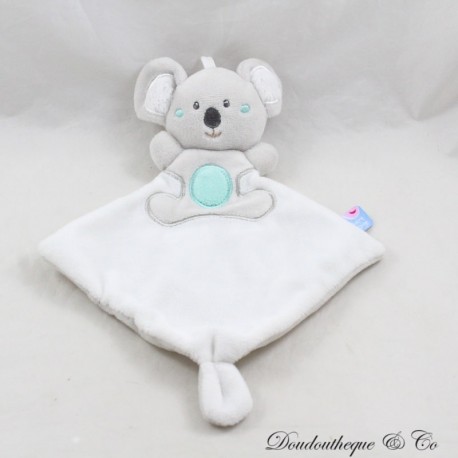 Koala Flachdecke CANDY CANE Grau Weiß Schleife 27 cm Koala Flachdecke CANDY CANE Grau Weiß Schleife 27 cm