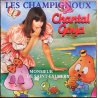 Vintage 1984 Les Champignoux Michel OKS Plüschtier Orange und Rosa 25 cm