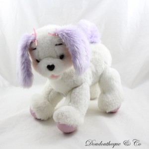 Peluche Interactivo Barbie Dog MATTEL Blanco Morado Ladrando Cachorro 26 cm