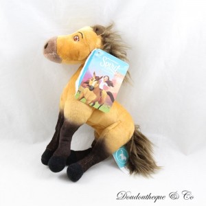 Peluche cheval DREAMWORKS Nicotoy Spirit le cheval brun 20 cm
